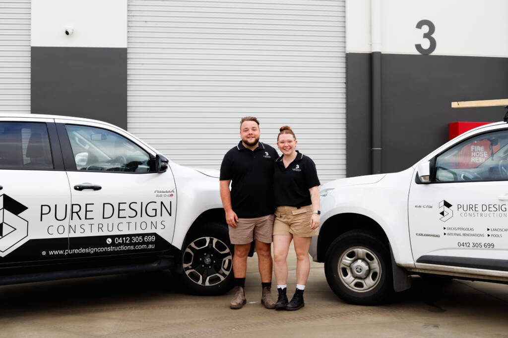 Pure Design Constructions